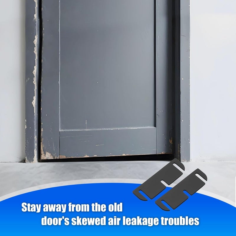 QUFA Door Hinge Shims for Interior Door Alignment, Easy Gap Filler to Fix Air Leaks, Sticking or Misaligned Doors, Trimmable 3.5 Inch Hinge Spacers 0.060 Inch Thick (20 Pack) - Image 4
